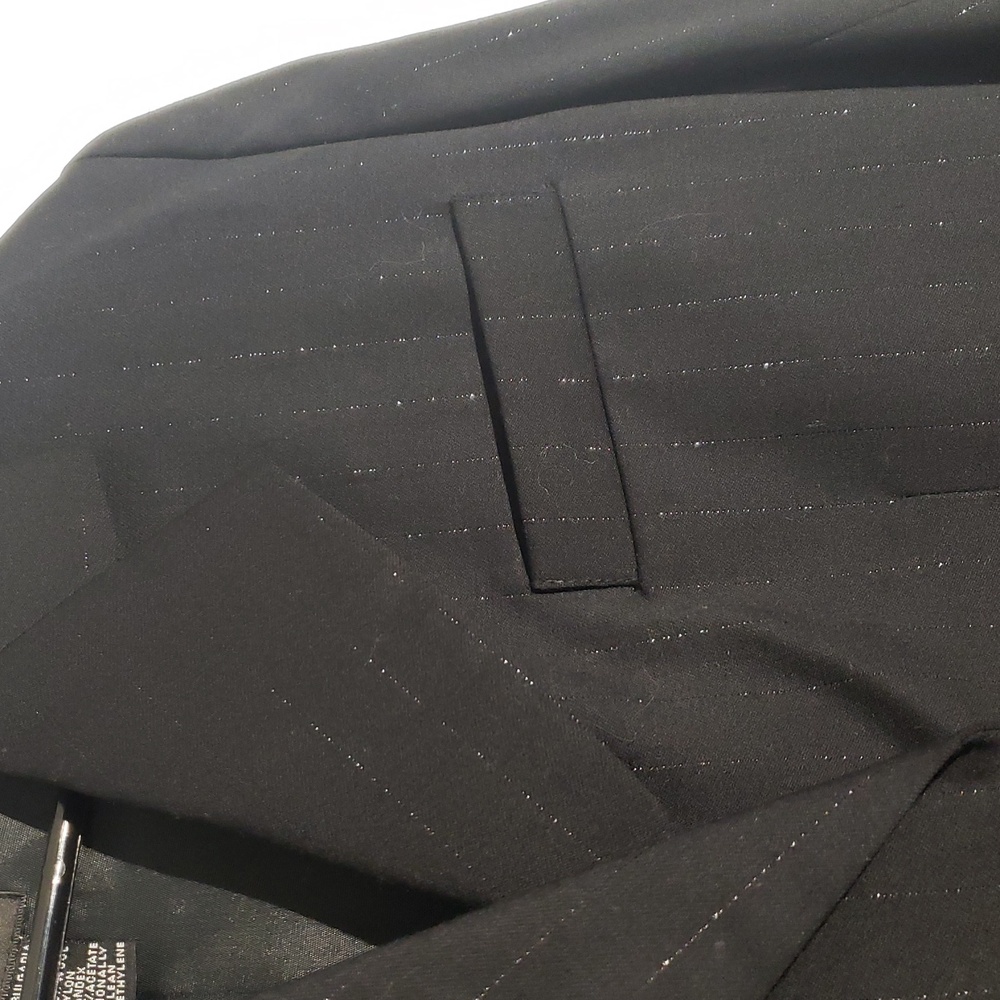 Inc Black Blazer Silver Threads With Single Breas… - image 2